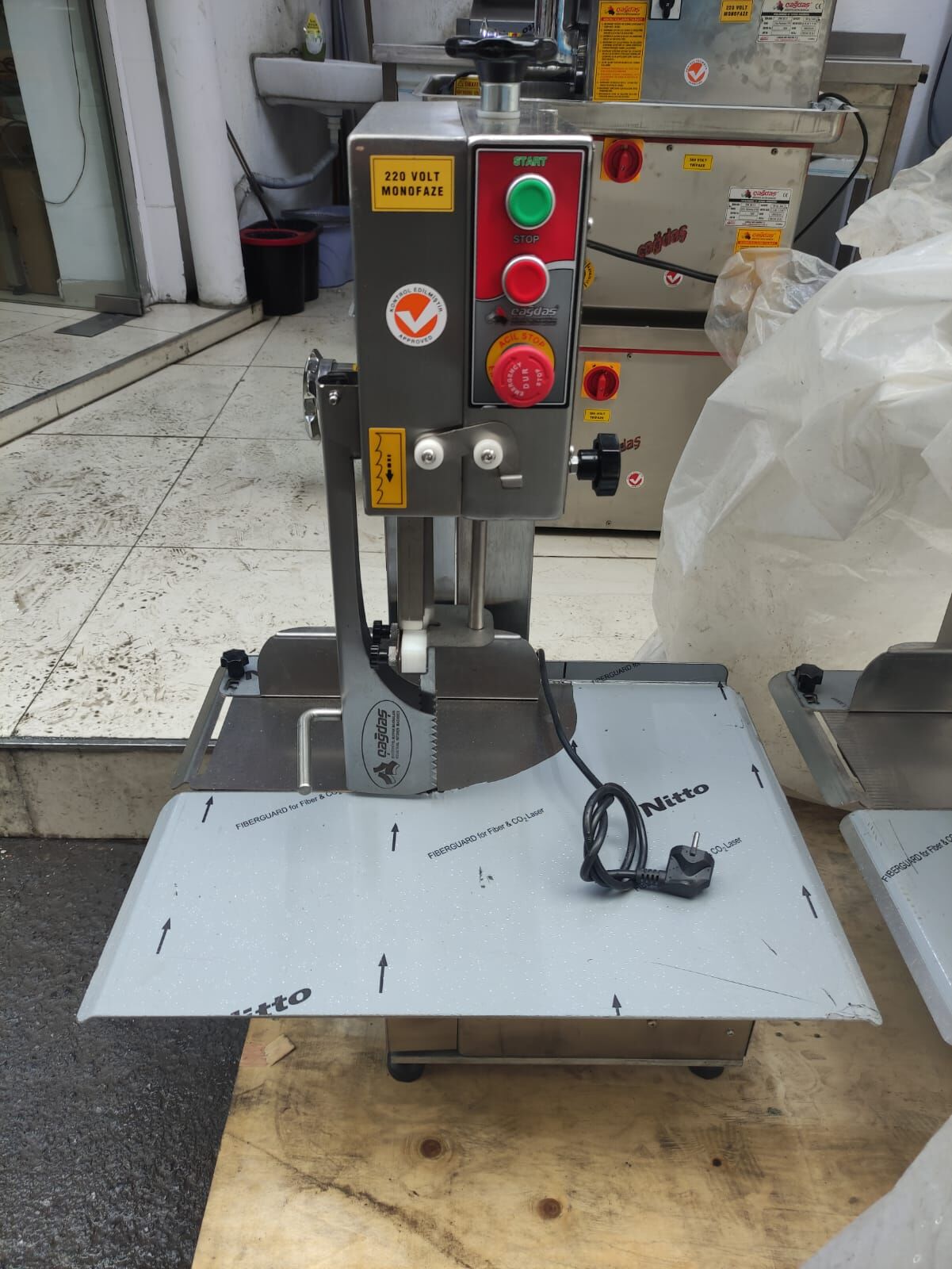 Çağdaş Et Kemik Testeresi Komple Paslanmaz krom