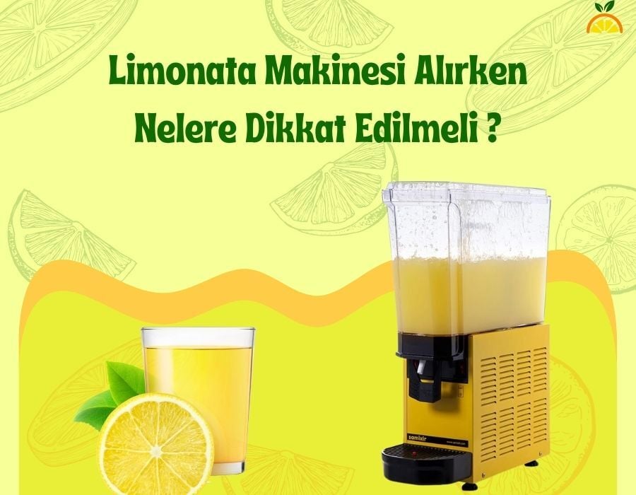 Limonata Makinesi Alırken Nelere Dikkat Edilmeli?