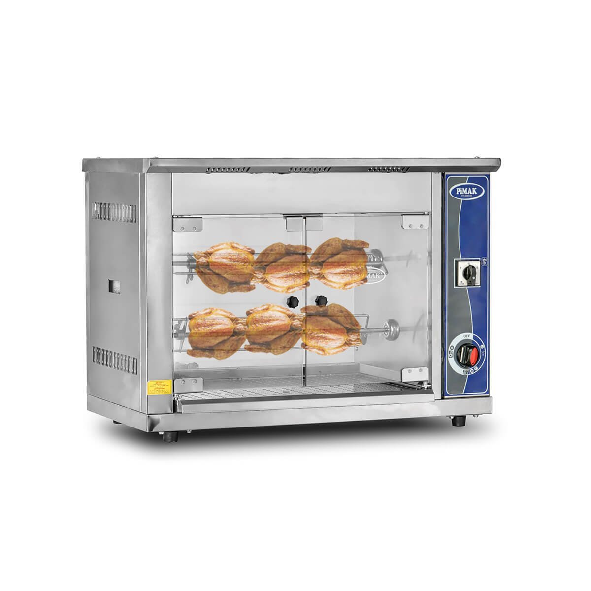 Set üstü Gazlı/Elektrikli Piliç Çevirme Makinesi