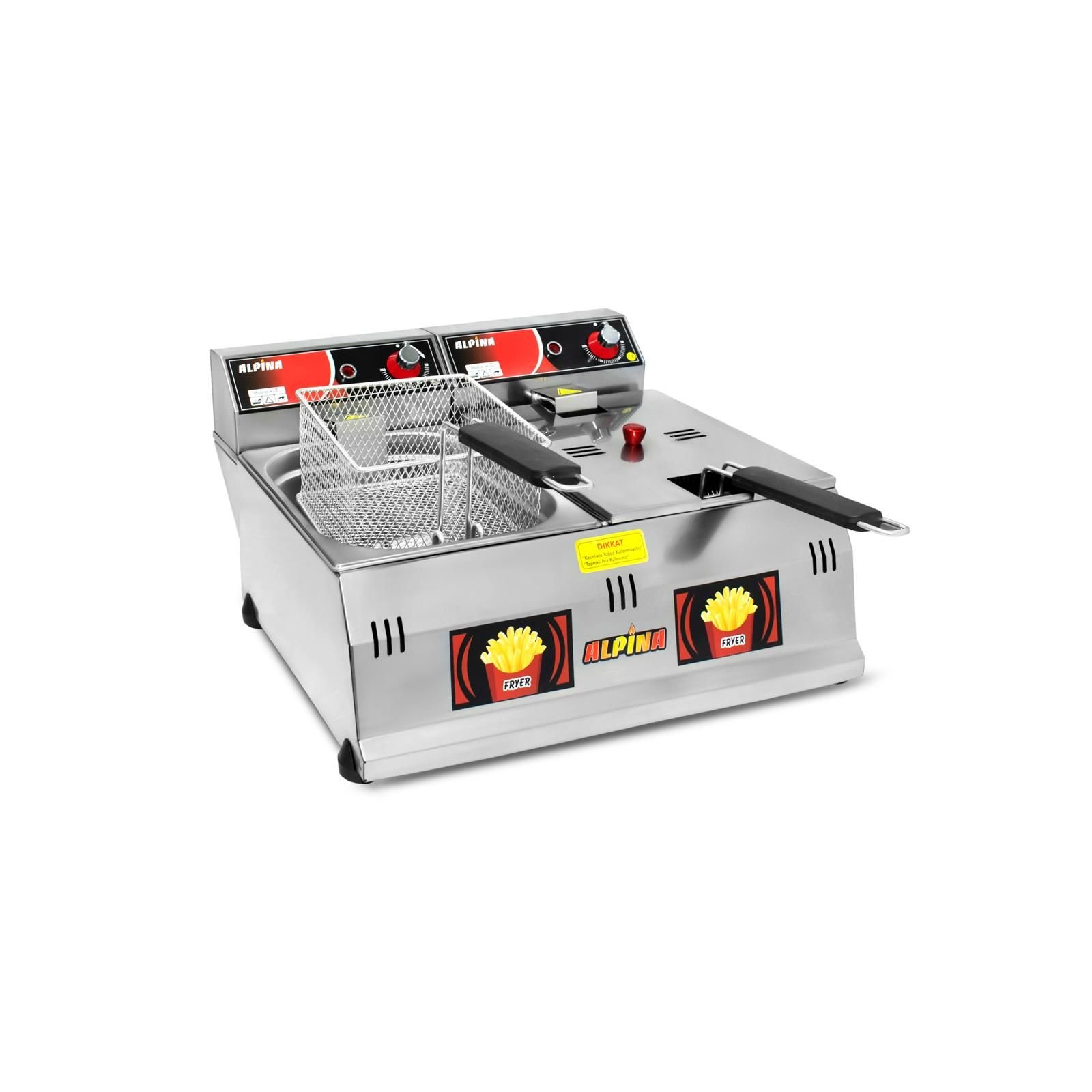 5+5 LİTRE  ELEKTRİKLİ FRİTÖZ