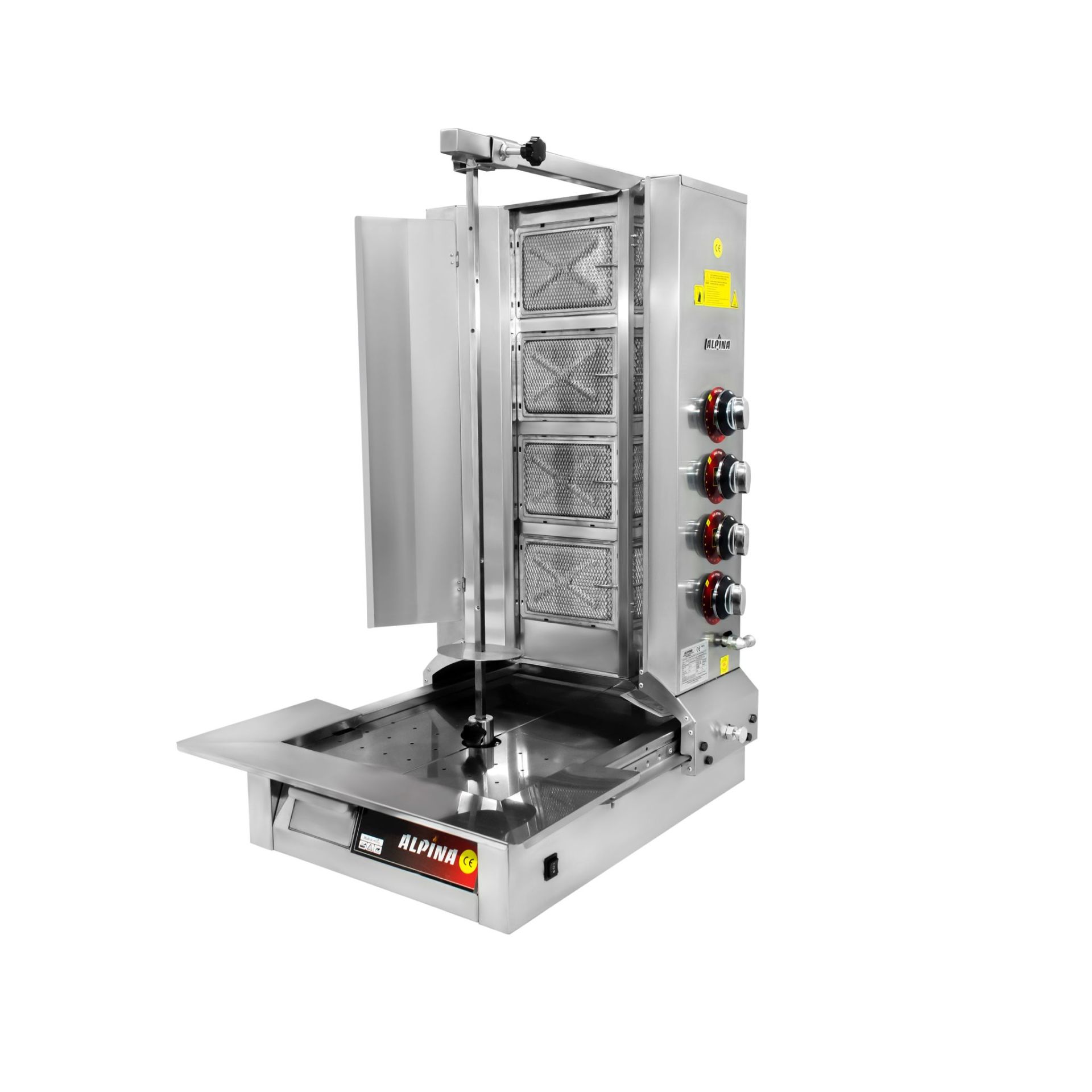 ALPİNA 4 RADYAN ALTTAN MOTORLU DÖNER OCAĞI CE BELGELİ