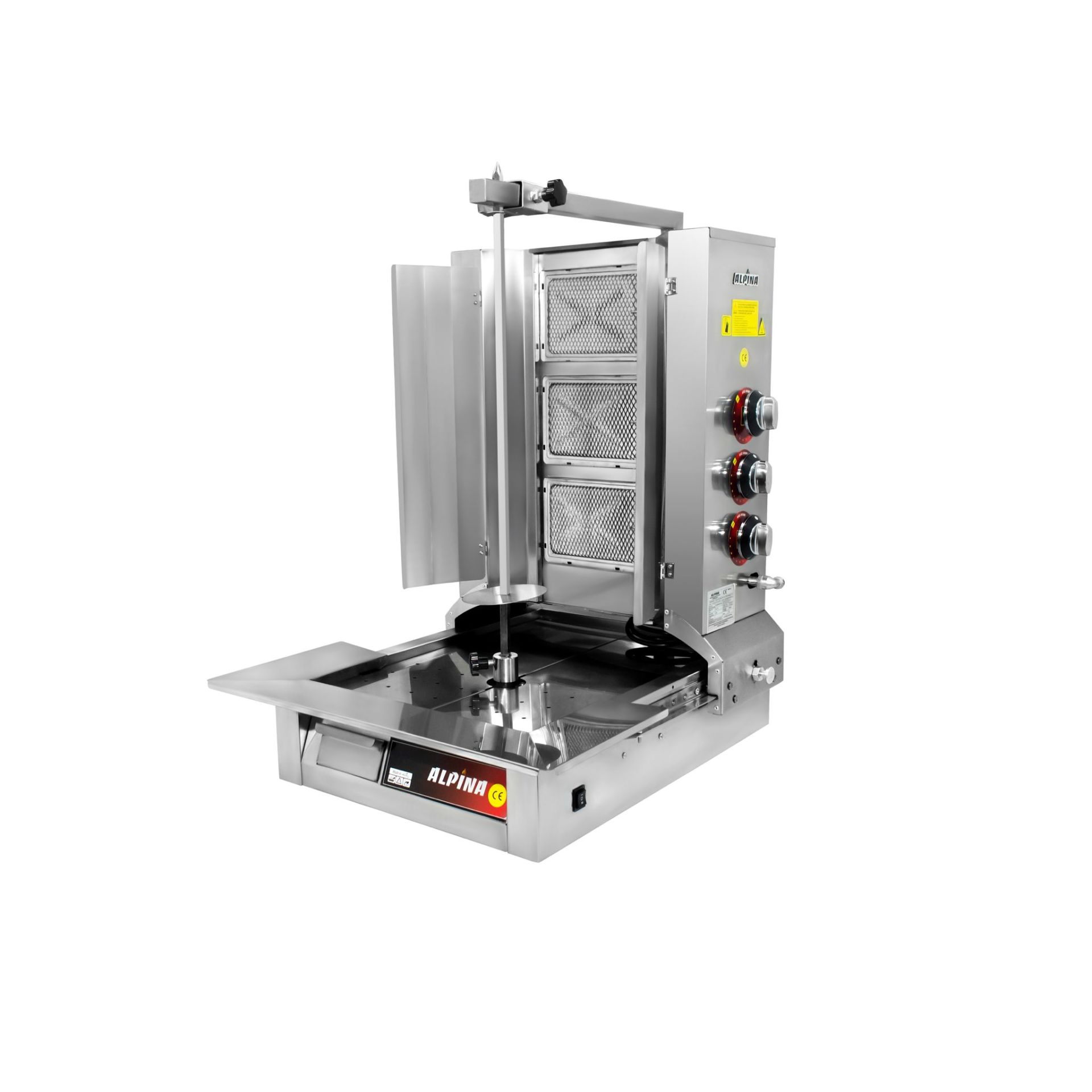 ALPİNA 3 RADYAN ALTTAN MOTORLU DÖNER OCAĞI CE BELGELİ