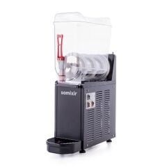 Samixir SLUSH12 Mono Ice Slush Granita Milkshake ve Soğuk Meyve Suyu Dispenseri, 12 L, Siyah
