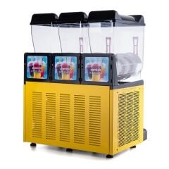 Ice slush makinenizi kaliteli ice slush konsantresi ile tamamlamak için tıklayın!Samixir SLUSH36.Y Ice Slush Triple Milkshake Meyve Suyu Dispenseri, 12+12+12 L, Sarı
